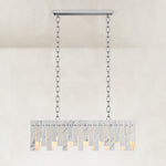 Layered Marble Panel Island Pendant shown in full against a neutral background