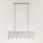 Layered Marble Panel Island Pendant shown against a neutral background