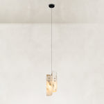 Layered White Marble Blade Pendant shown in full against a neutral background