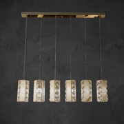 Caratelle Cluster Lights Over Dining Table by Dalmivik, complete fixture view