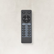 Control accessory shown beside the low-profile flush mount