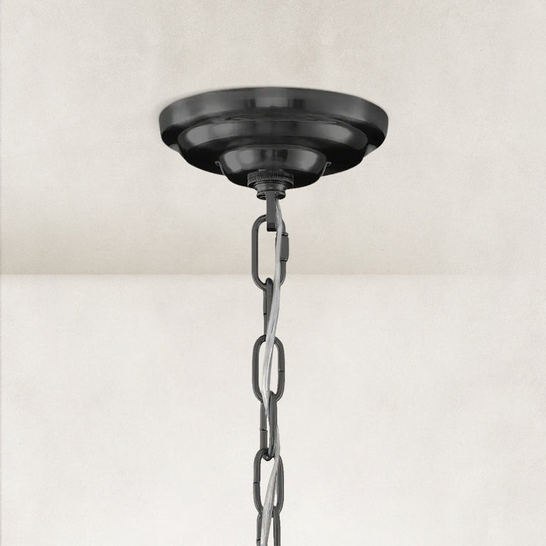 Black chain and canopy detail