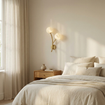 Branch Dual Bud Alabaster Wall Sconce by Dalmivik, product or room detail view