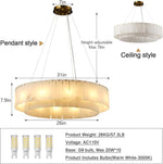 Modern Alabaster Chandelier by Dalmivik, product or room detail view