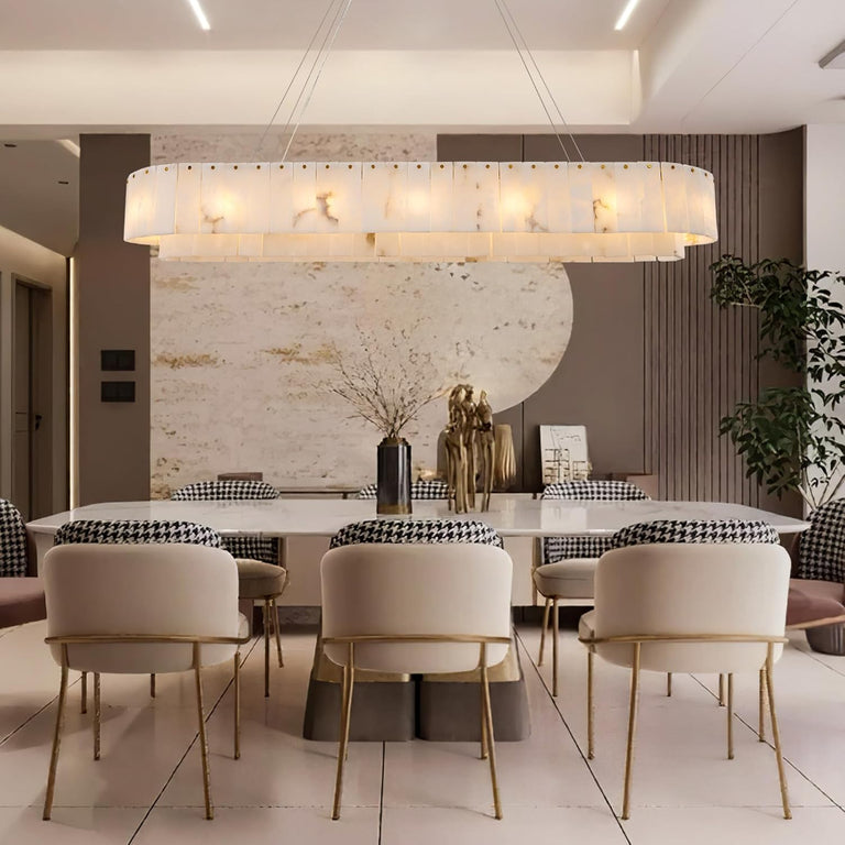 Modern Alabaster Chandelier by Dalmivik, product or room detail view