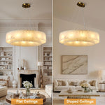 Modern Alabaster Chandelier by Dalmivik, product or room detail view