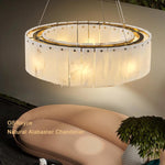 Modern Alabaster Chandelier by Dalmivik, product or room detail view