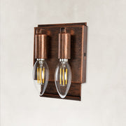 Natural Rattan Wall Sconce in Natural Brown - material detail