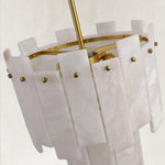 Upper frame, gold-tone rod and panel attachment detail.