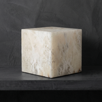 Pearl Modern Alabaster Table Lamp by Dalmivik, complete fixture view