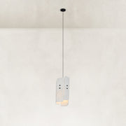 Offset White Marble Blade Pendant shown in full against a neutral background