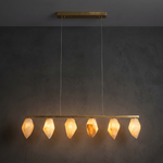 Onda Modern Linear Pendant Lighting L47.2" by Dalmivik, complete fixture view