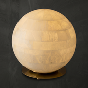 Orbita Alabaster Sphere Table Lamp 11.8