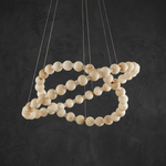 Orbita Foyer Modern Chandelier by Dalmivik, complete fixture view
