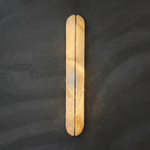 Ovale Modern Alabaster Linear Wall Sconce by Dalmivik, complete fixture view