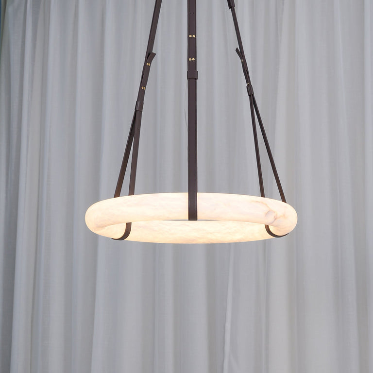 Pendant Light A Alabaster Ring Ceiling Lamp by Dalmivik, product or room detail view