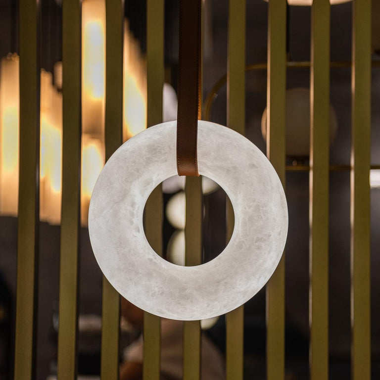 Pendant Light A Alabaster Ring Ceiling Lamp by Dalmivik, product or room detail view