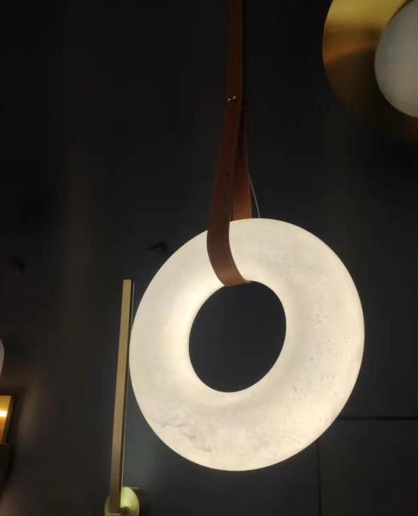 Pendant Light A Alabaster Ring Ceiling Lamp by Dalmivik, product or room detail view