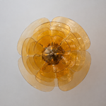 Petal Cascade Sculptural Glass Chandelier