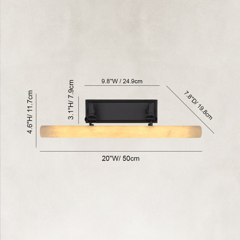 Picture20 black wall light dimension drawing 5