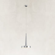 Polished Chrome Marble Drum Pendant shown against a neutral background
