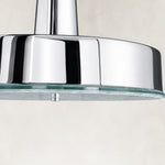 Product detail of Polished Chrome Marble Drum Pendant against a neutral background