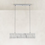 Rectangular Marble Island Pendant shown in full against a neutral background