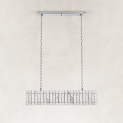 Rectangular Marble Island Pendant shown against a neutral background