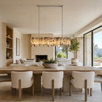 Rectangular Mosaic Marble Island Chandelier 47.2