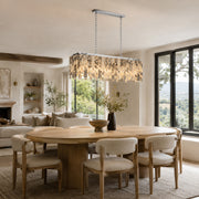 Rectangular Mosaic Marble Island Chandelier 47.2