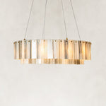 Product detail of Ribbed Marble Ring Chandelier 31.5