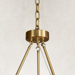 Product detail of Ringed Marble Disc Chandelier 23.6