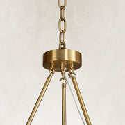 Product detail of Ringed Marble Disc Chandelier 23.6