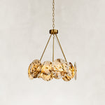 Product detail of Ringed Marble Disc Chandelier 23.6