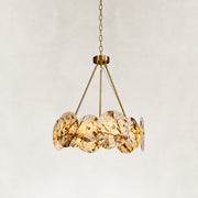 Product detail of Ringed Marble Disc Chandelier 23.6