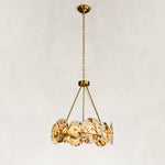 Ringed Marble Disc Chandelier 23.6