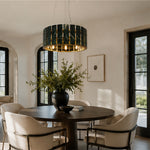 Round Marble Halo Chandelier 31.5