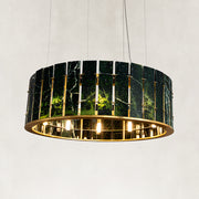 Round Marble Halo Chandelier 31.5