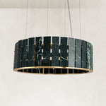 Product detail of Round Marble Halo Chandelier 31.5