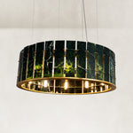 Round Marble Halo Chandelier 31.5