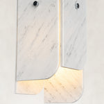 Product detail of Rounded Four-Panel Marble Pendant against a neutral background
