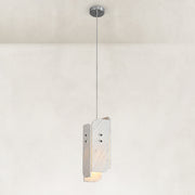Rounded Four-Panel Marble Pendant shown in full against a neutral background