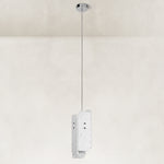 Product detail of Rounded Four-Panel Marble Pendant against a neutral background