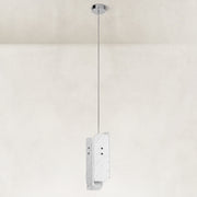 Product detail of Rounded Four-Panel Marble Pendant against a neutral background