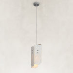 Rounded Four-Panel Marble Pendant shown against a neutral background