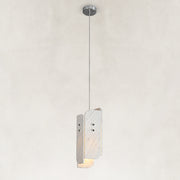 Rounded Four-Panel Marble Pendant shown against a neutral background