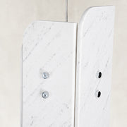 Product detail of Rounded Four-Panel Marble Pendant against a neutral background