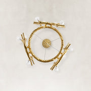 Sculptural Antler Globe Ring Chandelier - underside view