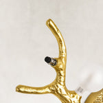 Sculptural Antler Globe Wall Sconce - branch detail