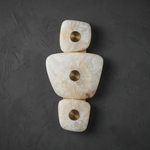 Hollis Alabaster Wall Sconce Light Modern by Dalmivik, complete fixture view